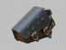Black Leather Swingarm Single Side Pannier Saddle Bag for Harley Davidson Sportster